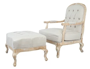 купить Кресло с пуфом Honesta Beige