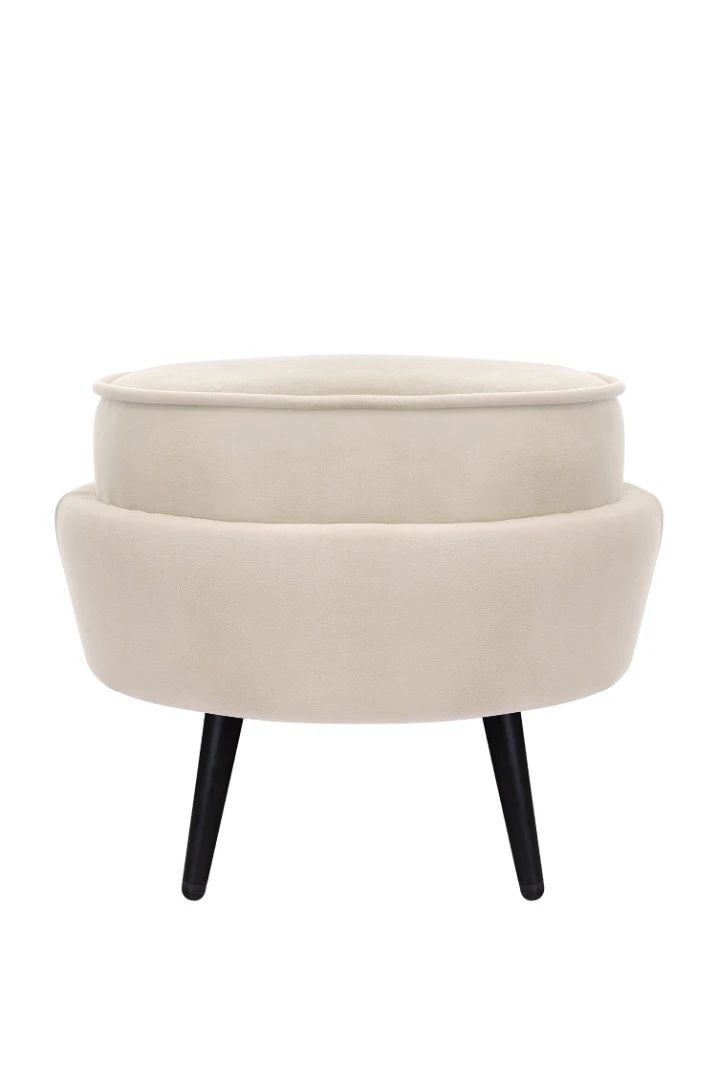 заказать Пуф Pearl Adorn Beige на черных ножках