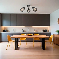 красивые 31531 Люстра TARBES, 3x60W(E27), сталь, черный на заказ