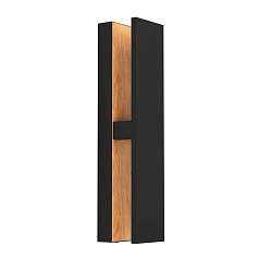 900291 Уличный настенный светильник COSTORIO, LED 12W, 1300lm, IP44, L370, B80, H110, алюминий, черный, коричневый на заказ