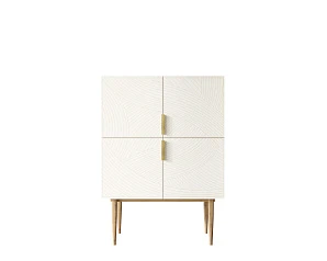 Малый комод с четырьмя дверками на высоких ножках "Line" LN13/GR1/beige в интернет-магазине