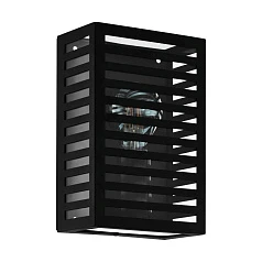 красивые 900136 Уличный настенный светильник ALAMONTE 3, E27, 1X60W, IP44, L170, H260, A100, алюминий, сталь, черный на заказ
