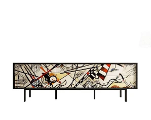 Комод с четырьмя дверками и двумя ящиками "Emerson" by Kandinsky арт EM04/Print_01 в интернет-магазине