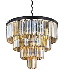 красивые Люстра Odeon 4 Rings Amber в интернет-магазине