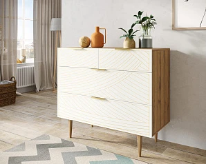 купить красивые Комод с четыремя ящиками "Line" LN14/GR1/beige