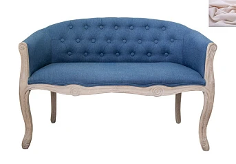 фото Диван французский стиль Kandy Double Blue розовый