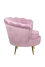 Кресло ракушка Pearl Pink в интерьере