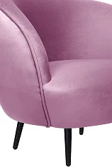 Мягкое кресло Small Benee Pink на черных ножках в интернет-магазине