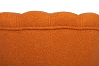 заказать Низкое кресло ракушка Pearl Orange Boucle