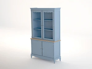 красивый Буфет "Leontina Blue" двухстворчатый  арт ST9332B на заказ