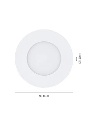 фото 64618 Светодиодный встраиваемый светильник FUEVA 1 PRO, 2,7W(LED) в интерьере