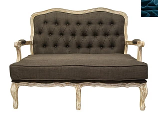 заказать Прямой диван модерн Yareli Brown V2 синий