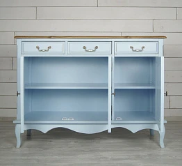 Комод "Leontina Blue" (3 ящика и 3 двери) арт ST9344B на заказ в интернет-магазине