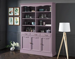 красивые Двухсекционный шкаф Leontina Lavanda для посуды арт ST9330/3L