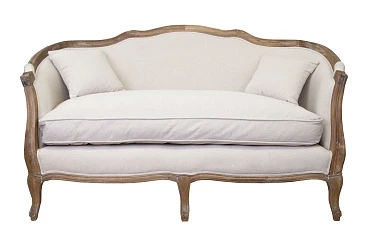 купить красивый Дизайнерский двухместный диван ампир Darcy 2 бежевый