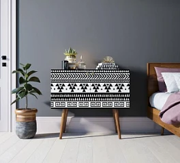 красивый Комод на высоких ножках "Berber" малый принт 19 арт BB13/Print_19 в интернет-магазине