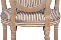 Мягкий стул с подлокотниками Volker Arm Orange Pinstripe