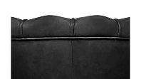 Низкое кресло ракушка Pearl Black V2 на черных ножках в интернет-магазине