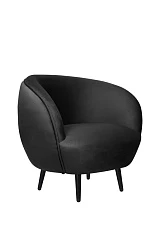 Мягкое кресло Small Benee Black V2 в интерьере