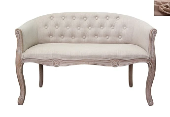 заказать Дизайнерский двухместный диван Kandy Double Mocca цвет коричневый в интернет-магазине