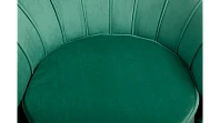 Низкое кресло ракушка Pearl Green V2 на черных ножках в интернет-магазине