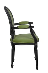 фото Мягкий стул с подлокотниками Delo Kora Arm Green в интерьере
