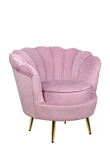 Кресло ракушка Pearl Pink в интерьере