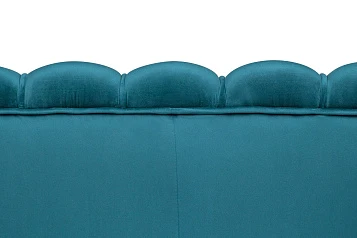 Диван для гостиниц Pearl Triple Marine Velvet на черных ножках в интернет-магазине