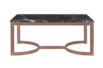 стильный Журнальный столик прямоугольный Aron Marble-Cu на заказ