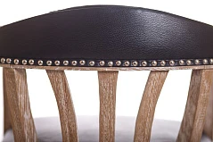 стильный Мягкий стул с подлокотниками Tanner Black Leather на заказ