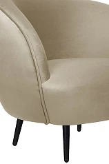 купить Мягкое кресло Small Benee Taupe на черных ножках