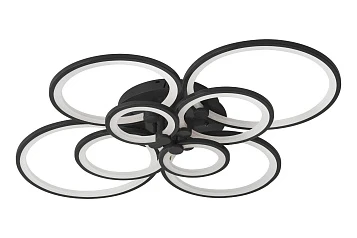 заказать Люстра Oris 8 rings black в интернет-магазине