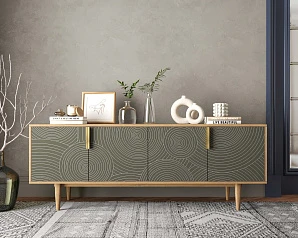 Комод под TV с четыремя дверками "Line" R21/browngrey на заказ в интернет-магазине