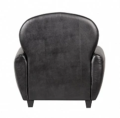 Кожаное кресло черное Flog в интерьере