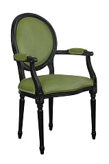 Мягкий стул с подлокотниками Delo Kora Arm Green