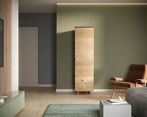 красивые Узкий шкаф-модуль с ящиками "Split" SP15 на заказ