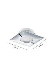 заказать стильные 95798 Светодиодный встраиваемый светильник PINEDA