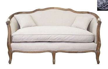 стильный Диван ампир Darcy 2 цвет серый на заказ