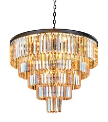 купить Люстра Odeon 5 Rings Amber