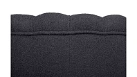 купить Низкое кресло ракушка Pearl Black Boucle на черных ножках