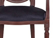 красивый Мягкий стул с подлокотниками Delo Kora Arm Black на заказ