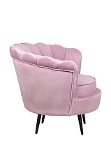 купить Кресло ракушка Pearl Pink на черных ножках