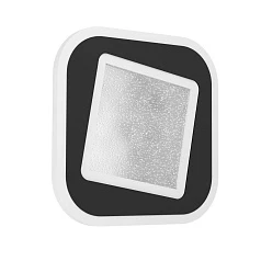 купить стильные 901239 Светодиодный потолочный светильник  MACCHIONI, 12W(LED), 200x200, сталь, пластик, черный, белый/ пластик с эфф. хрусталя, белый, 4000K, 1560lm в интернет-магазине