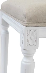 фото Дизайнерский обеденный стул Lotos White в интерьере