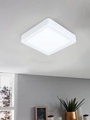 99236 Светодиодный накладной светильник FUEVA 5, 10,5W (LED), 160х160, H28, 1200lm, 3000K, сталь, белы на заказ в интернет-магазине