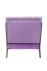 купить красивое Низкое кресло с деревянными подлокотниками Mody Purple фиолетовое