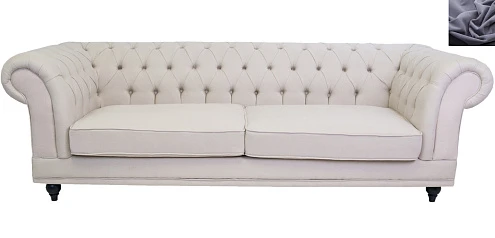 Диван мягкий арт-деко Neylan темно серый в интерьере