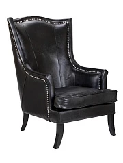 Кожаное кресло Chester Black Leather на заказ