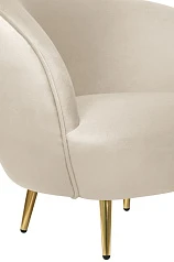 Мягкое кресло для гостиниц Small Benee Beige на заказ
