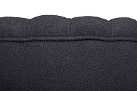 стильное Низкое кресло ракушка Pearl Black Boucle